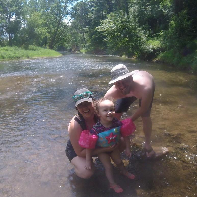 Kayaking with our favorite nugget July 2017
