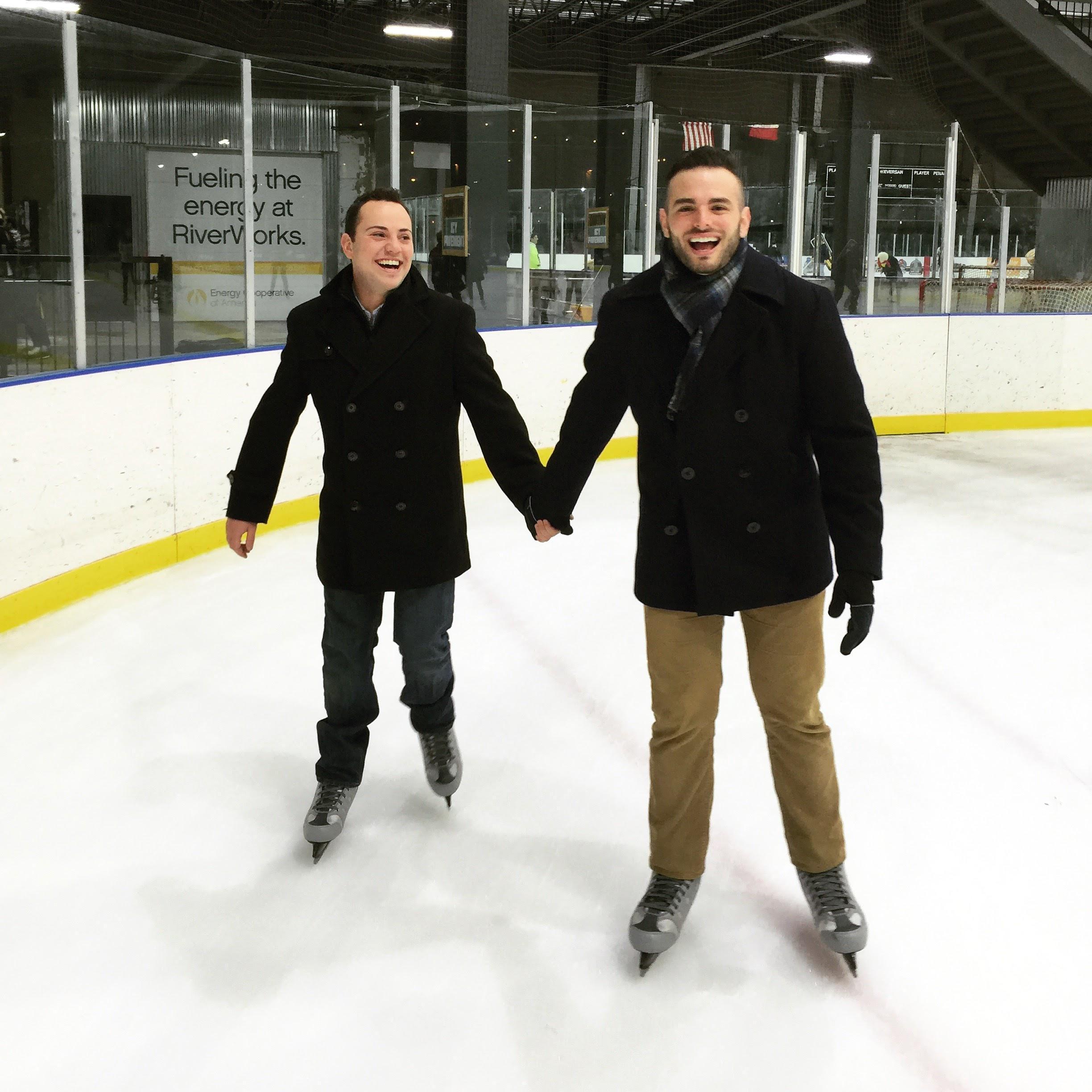 Ice skating in Buffalo at the end of finals