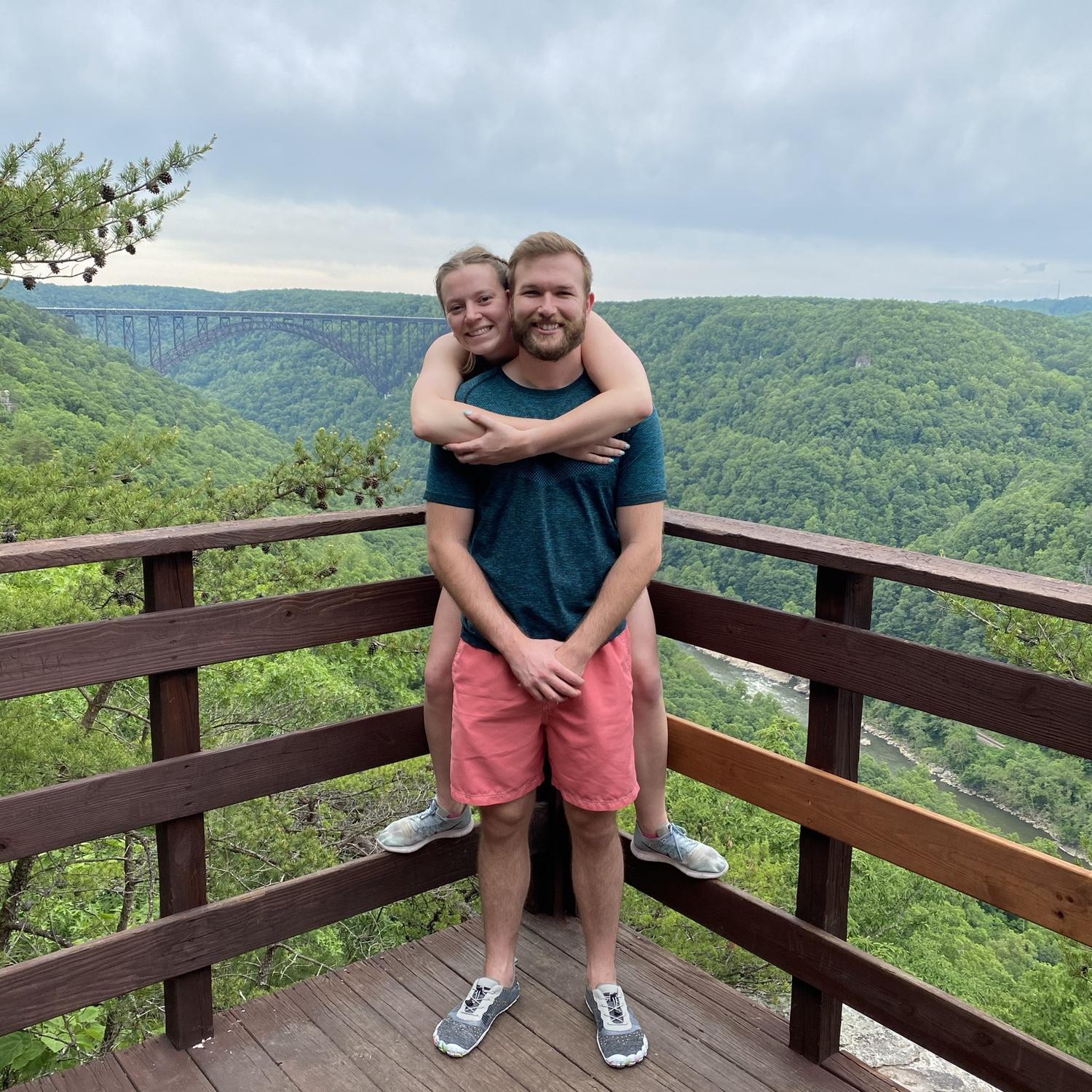 River rafting in Virginia with Lauren's family