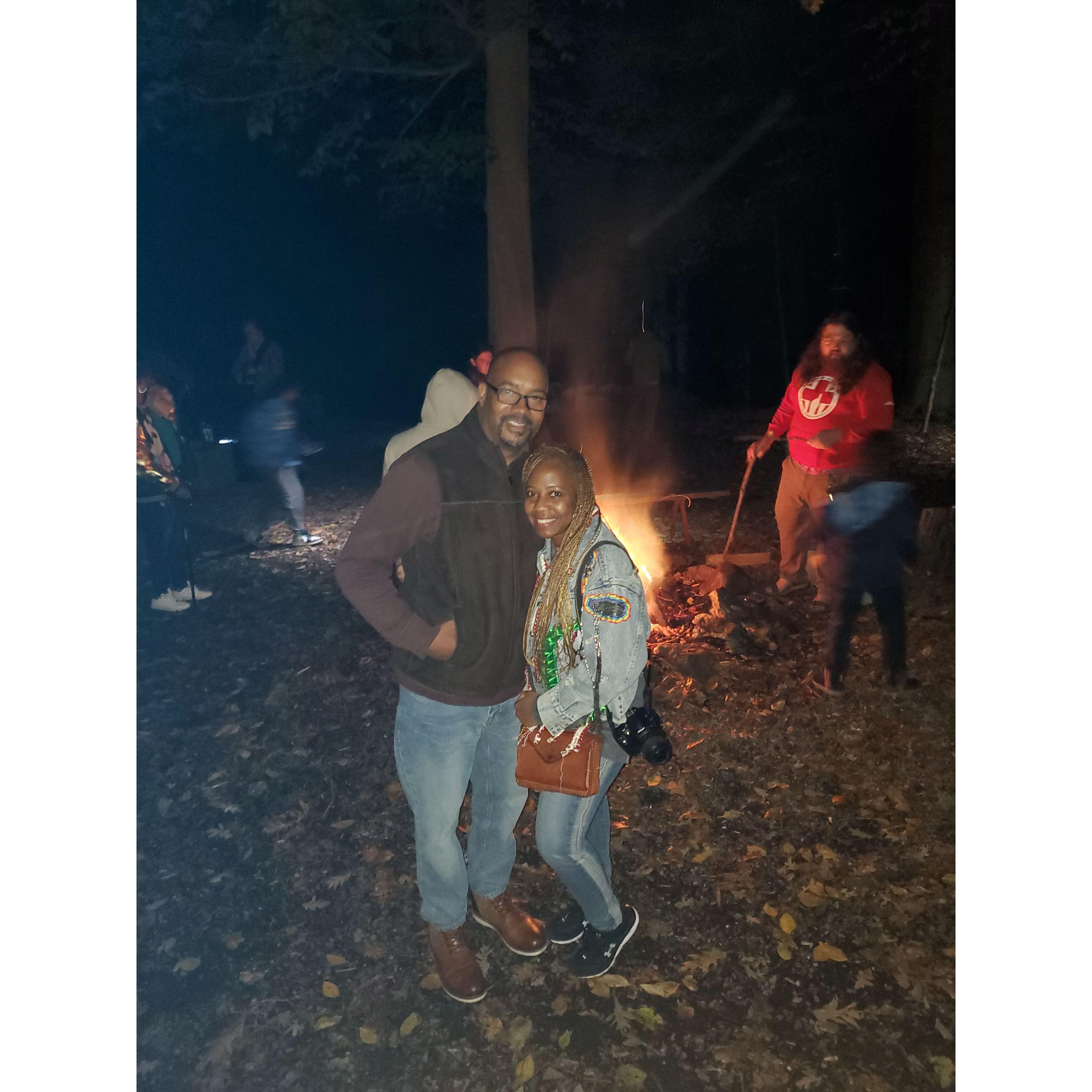 Camping out at Joel's childhood camp grounds