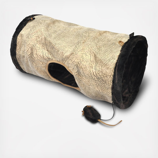 P.L.A.Y. Hundebett Savannah Rund, Größe S, Braun – Mit Recycelter Füllung, Waschbar