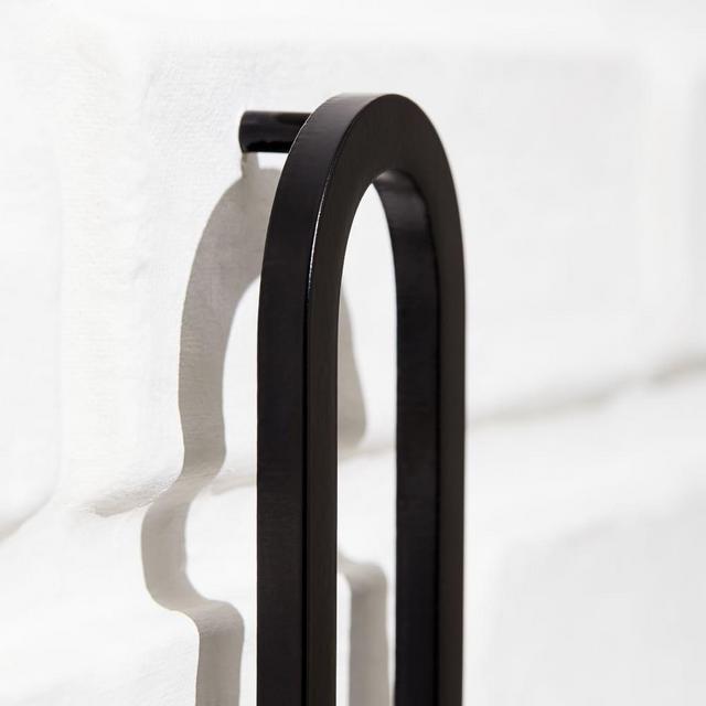 Modernist House Numbers, Black Metal, #0