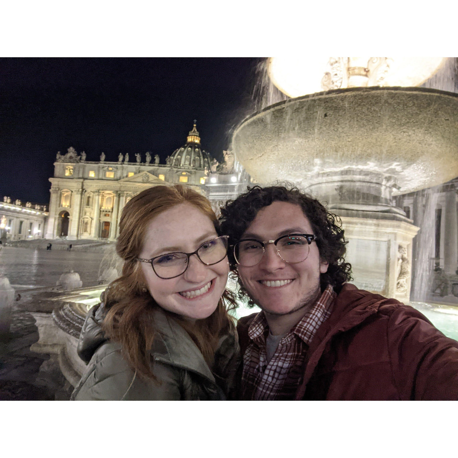 (2023) Vatican Square, taken right before we held hands for the first time