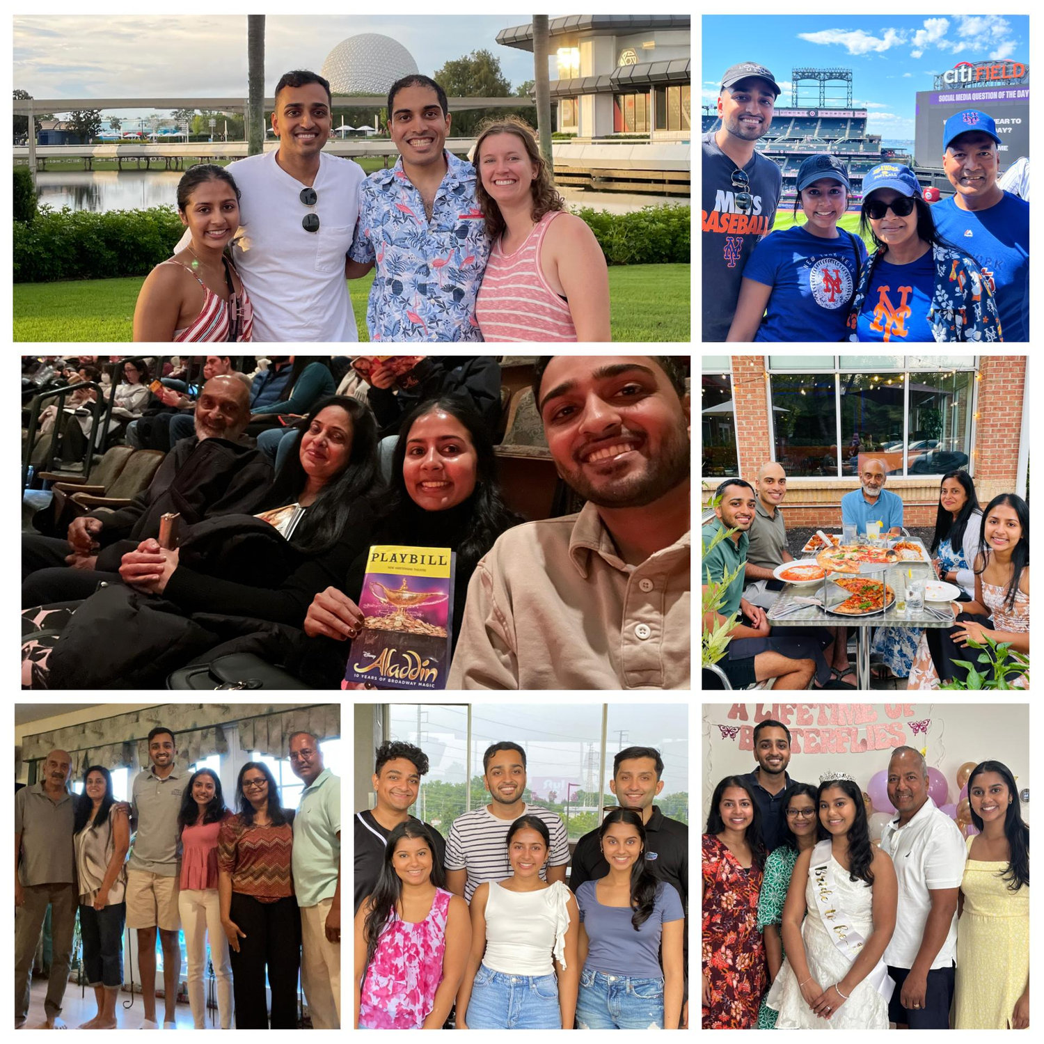 Family time. We're so grateful for our wonderful parents and siblings.