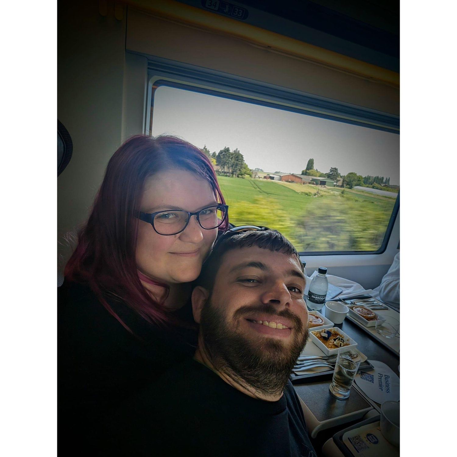 Business class on the eurostar to Paris