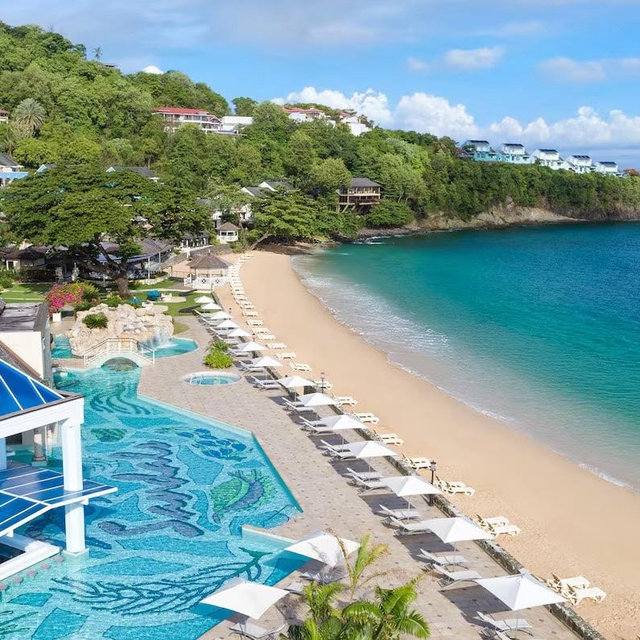One Night of the Couple’s Stay in Saint Lucia