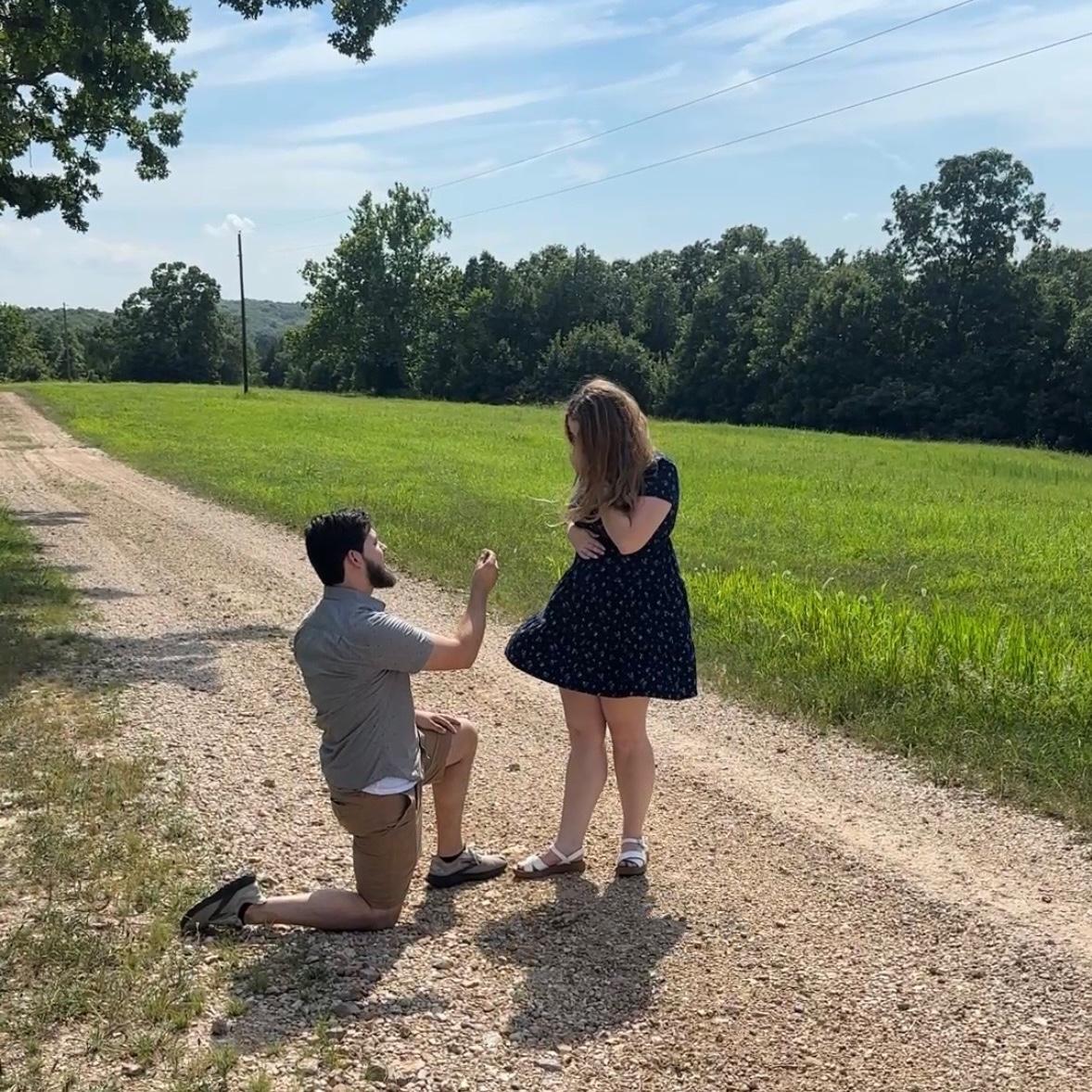 The "Yes!" heard around the farm. This farm holds so much love and memory for the Loaiza family, past and present and soon to be future! This farm heard the word, "Yes!" and soon will hear, " I DO!"