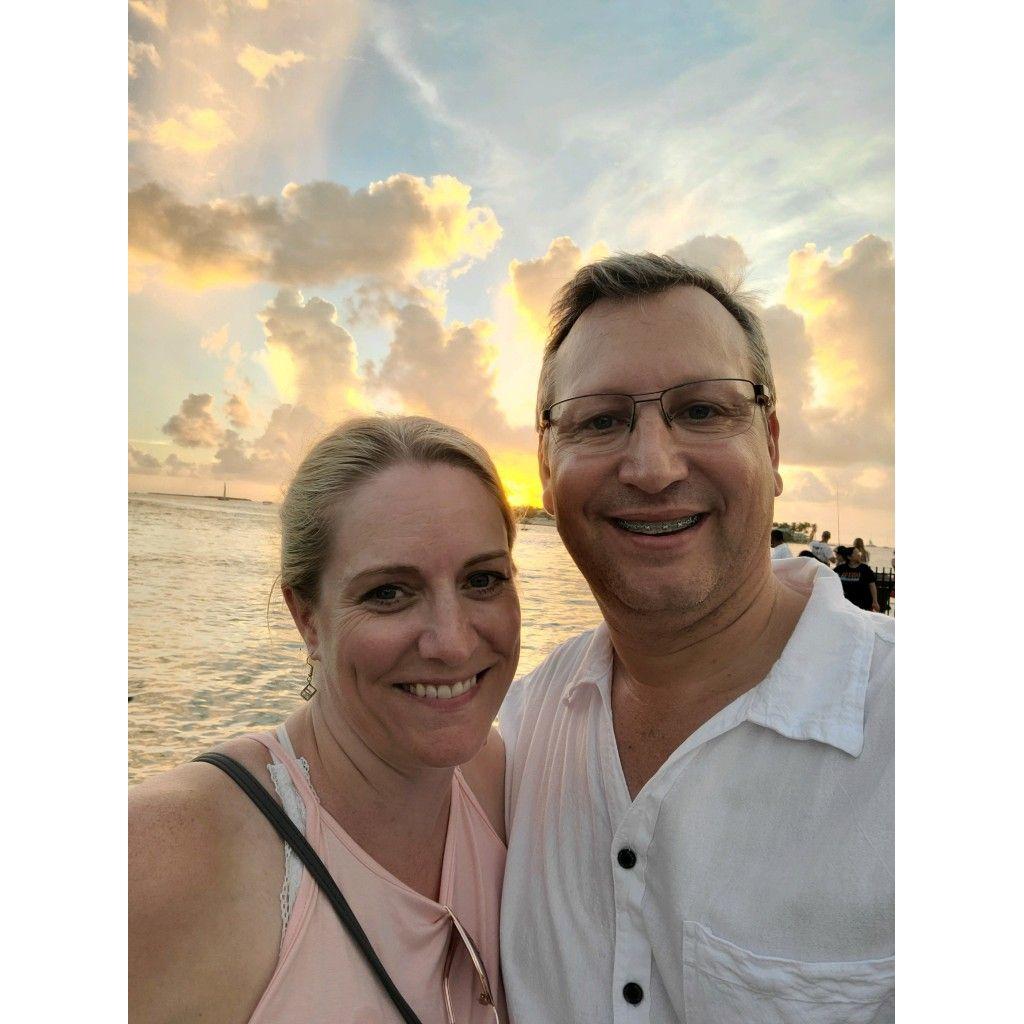 A sunset in Key West