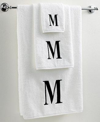 Bath Towels, Black and White 27" x 52" Bath Towel