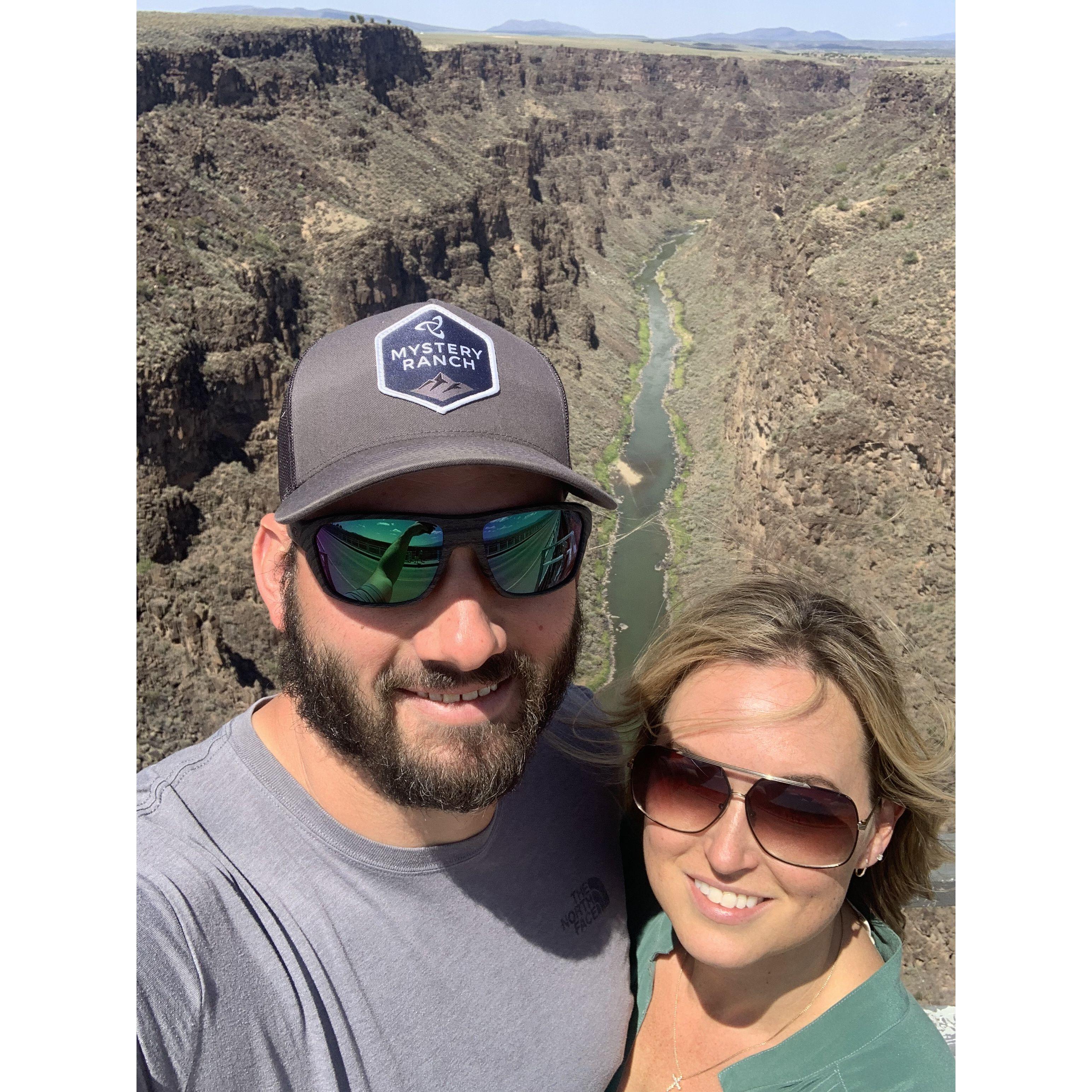 Holly’s first trip to New Mexico. Rio Grande Gorge in New Mexico.