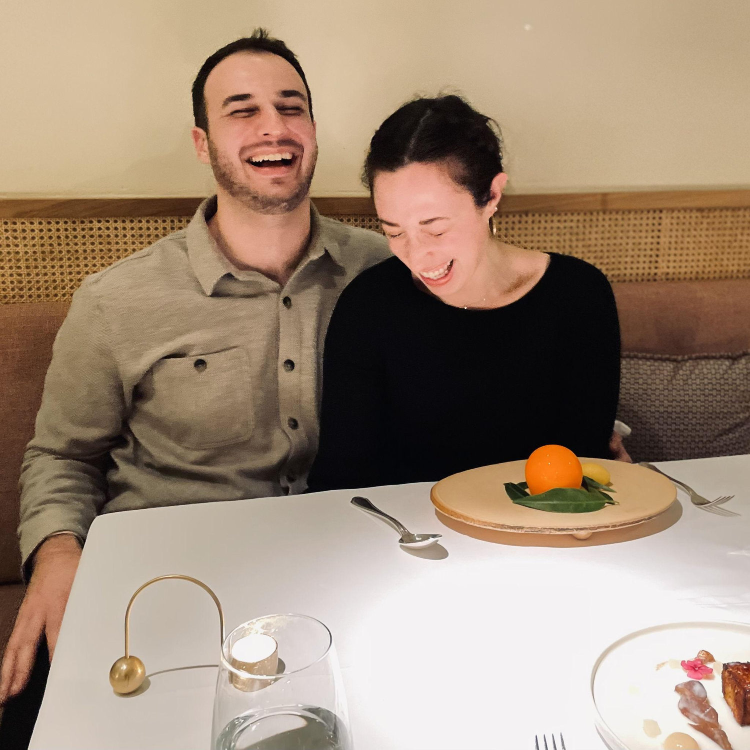 We had only been together for about a year and the couple taking this photo thought we were already married