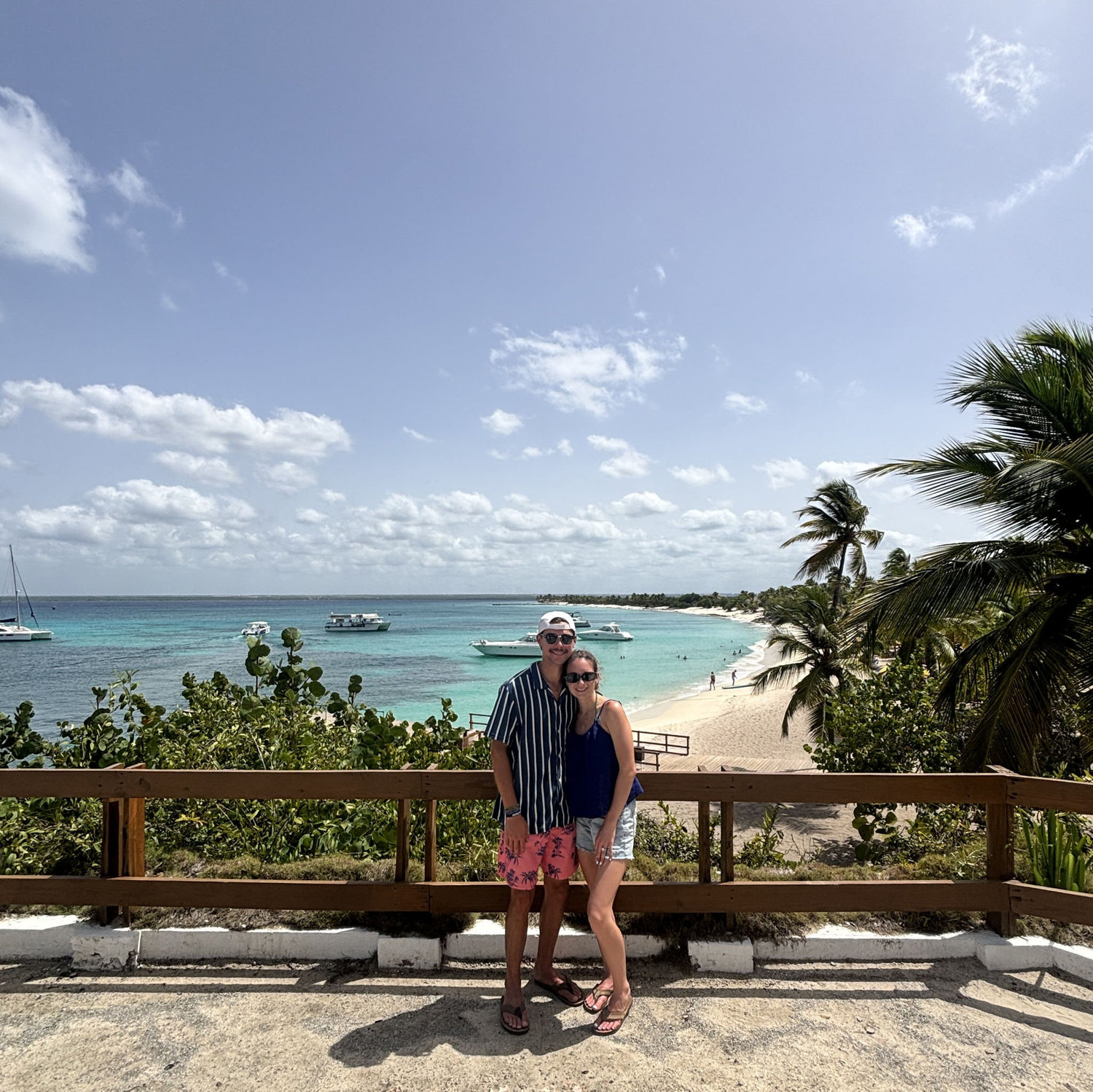 Us at the look out over Isla Catalina
