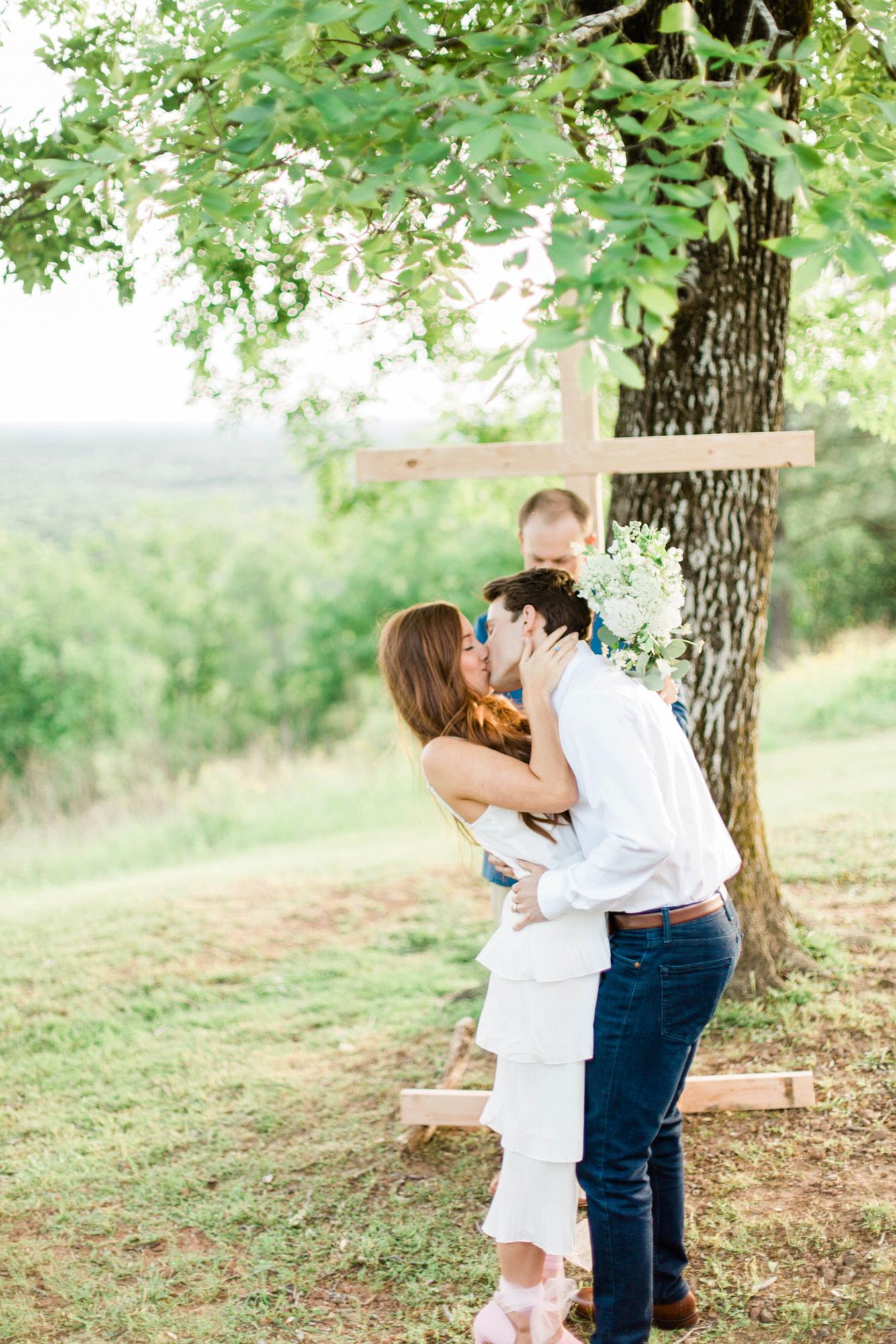 First Kiss as Man and Wife