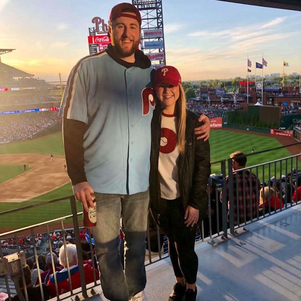 Our 2nd date at a Phillies game. We clearly enjoy Philadelphia sports!