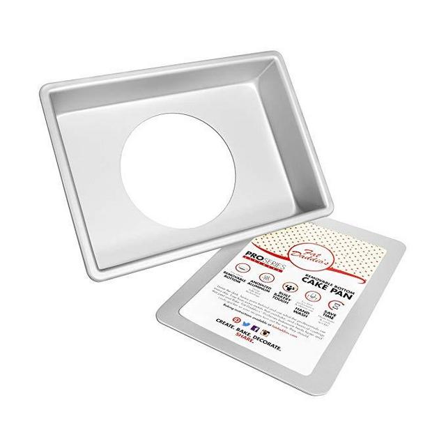 Fat Daddio's Anodized Aluminum Sheet Cheesecake Pan with Removable Bottom, 9 Inch x 13 Inch x 3 Inch
