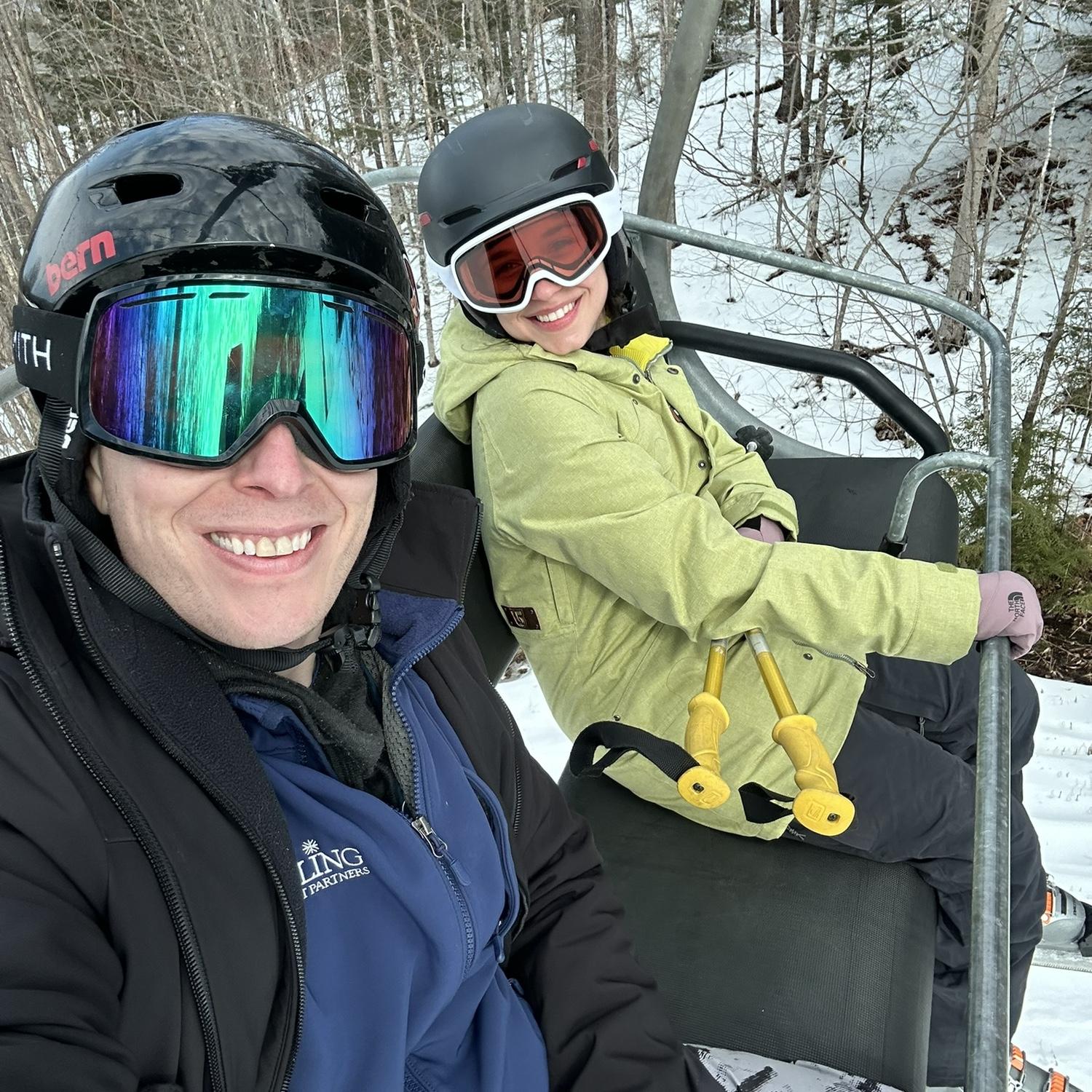 Demi goes on a chairlift for the first time!