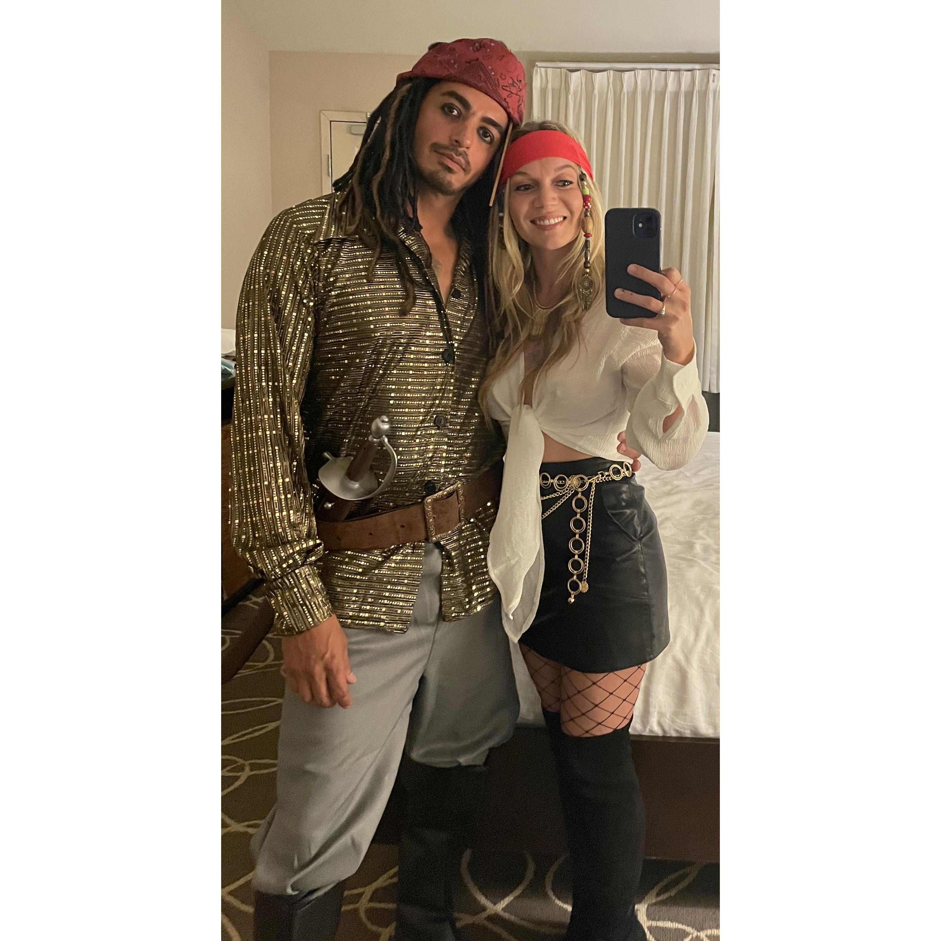 The night Mandy asked Abram to be her boyfriend, at a Halloween Party in 2021.