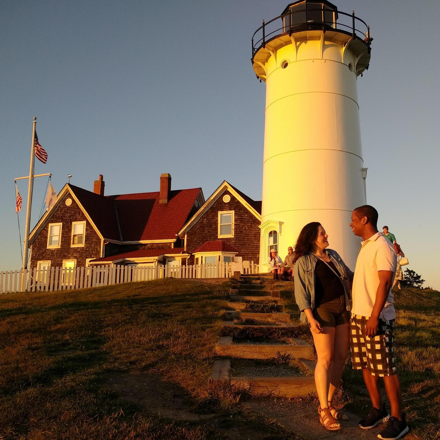 Fourth of July weekend on Cape Cod, trying and failing to take romantic pictures.