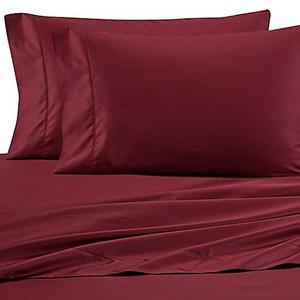 Wamsutta® 525-Thread-Count PimaCott® Queen Fitted Sheet in Burgundy