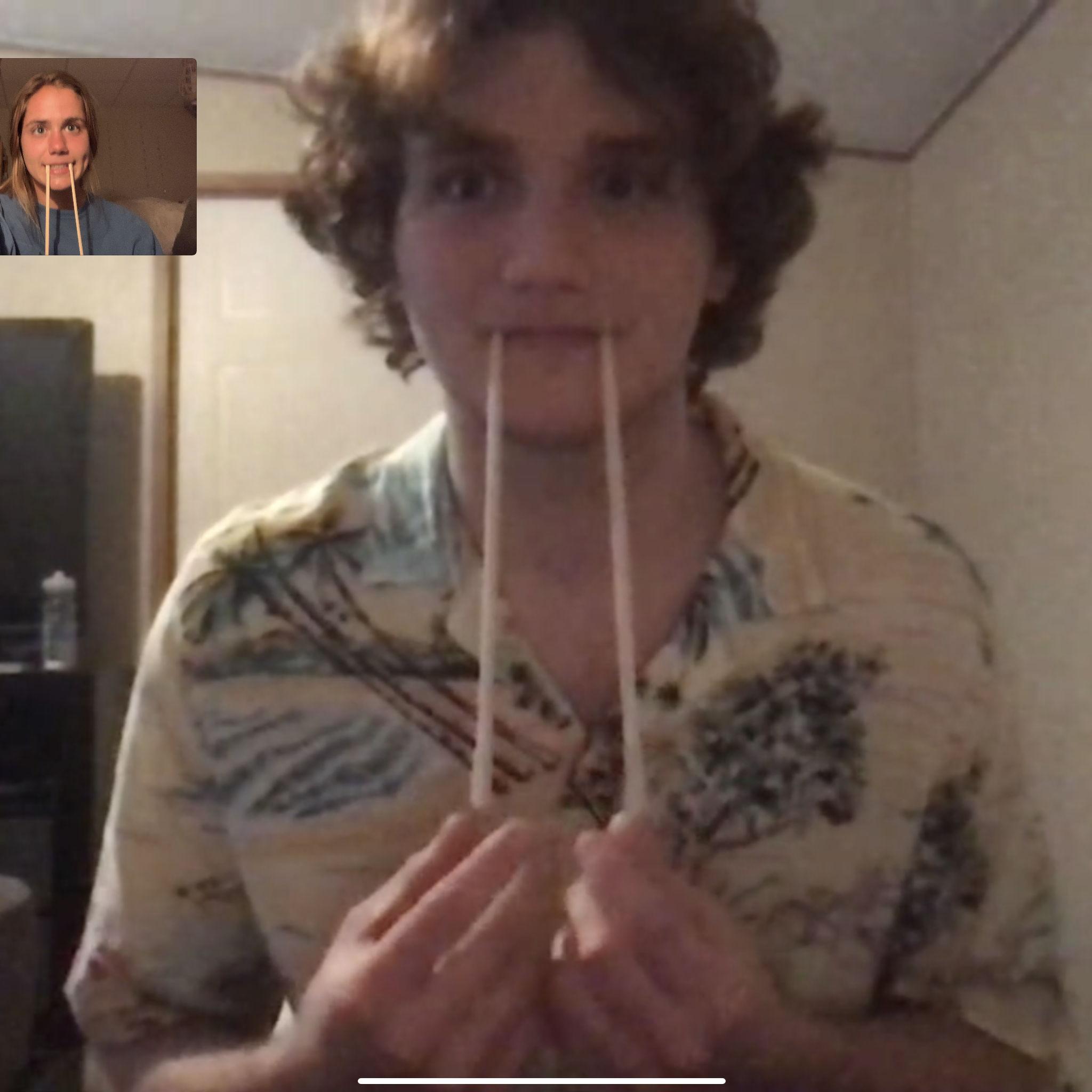 Lots of facetime dates - long distance :)