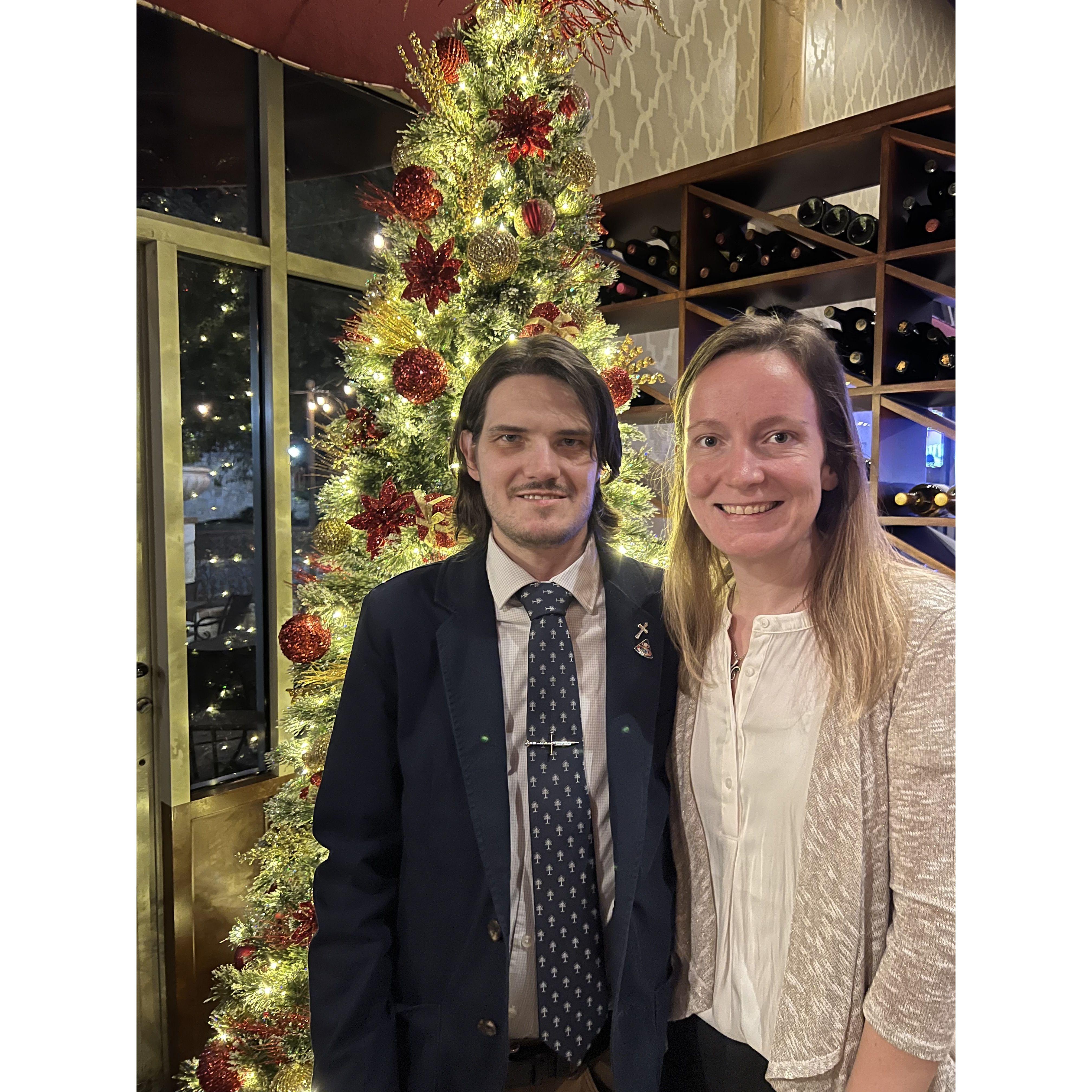 Right after Christmas Eve Dinner with family.