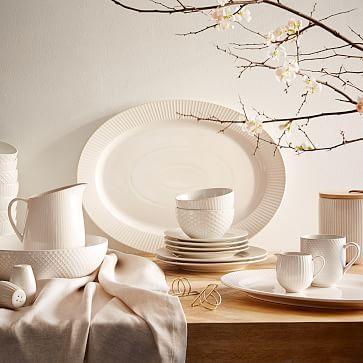 Textured Serveware- Low Serve Bowl