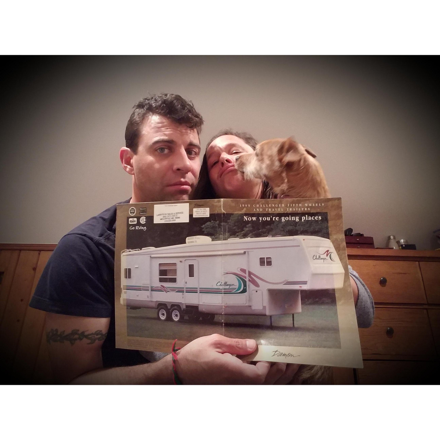 Nothing says romance like a 20 year old camper trailer