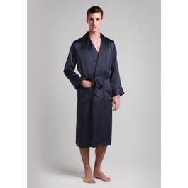 22 Momme Lapel Collar Long Silk Robe