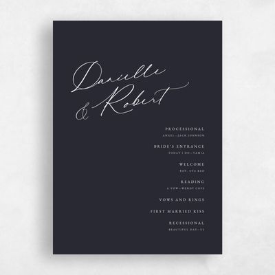 Ebony, Black Wedding Program - Mesilla