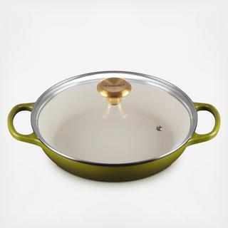 Signature Enameled Cast Iron Braiser with Glass Lid