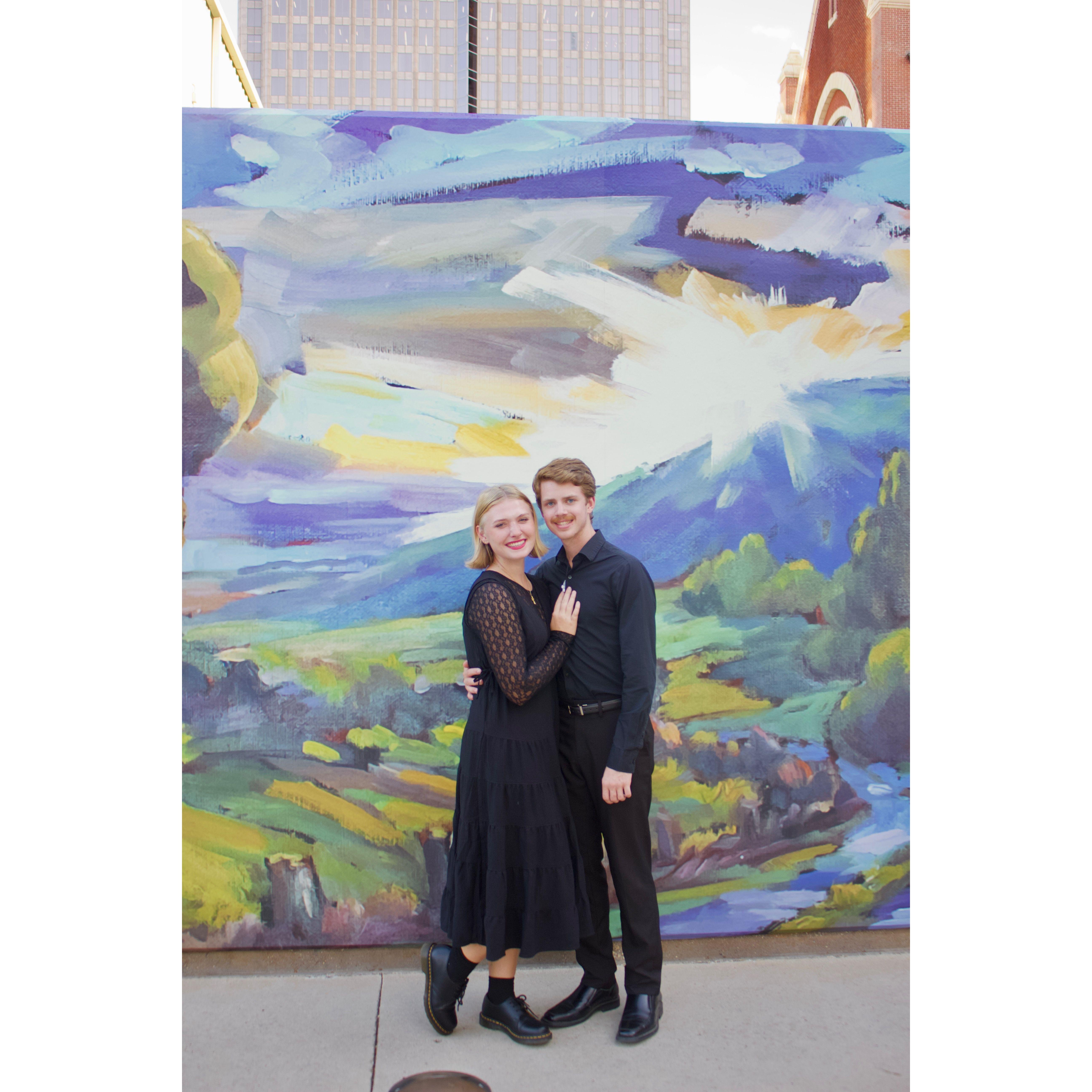 This was right next to the place he proposed a few months earlier!