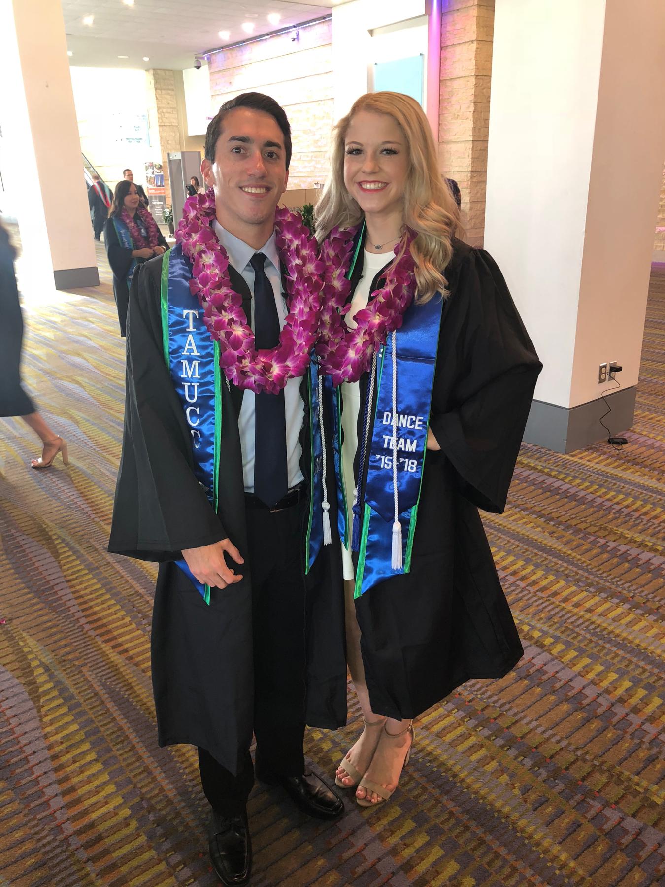 TAMUCC graduation. We both got our BSNs and graduated in August of 2018!