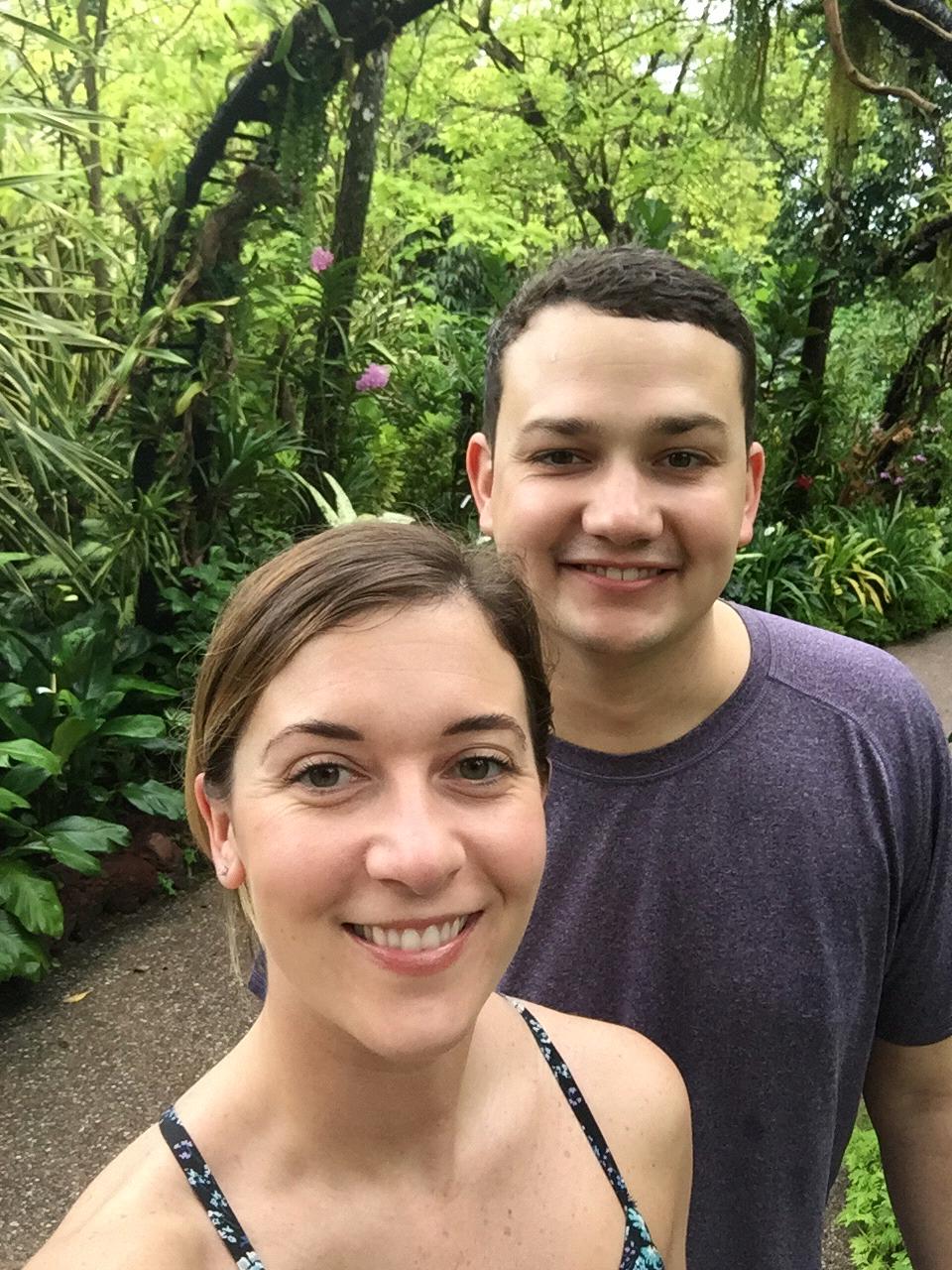 Visiting the botanical gardens in Singapore
