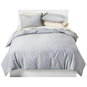 Solid Cotton Blend King Duvet Cover Set - Room Essentials™ in GREY