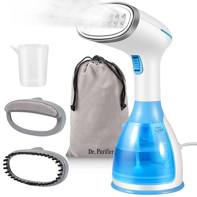 Steamer for Clothes, Portable Handheld Garment Steamer Fabrics Removes Wrinkles, 15-Second Fast Heat-up, 1500W Portable Travel Steamer with Large Detachable Water Tank
