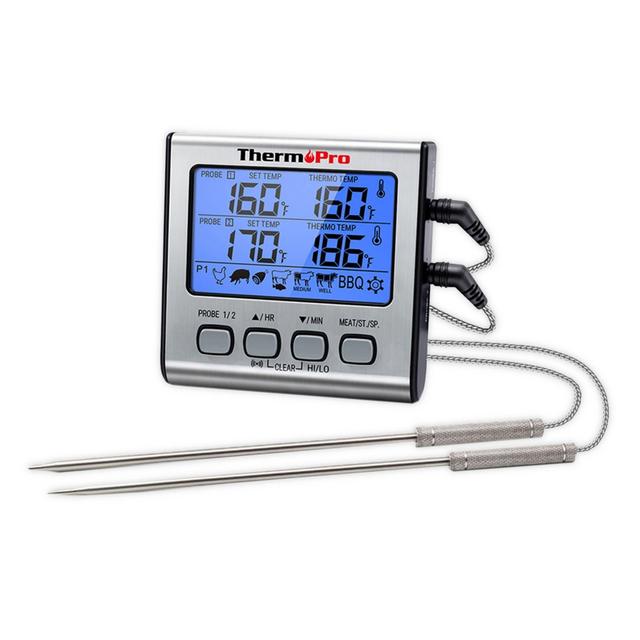 ThermoPro® TP-17 Digital Cooking Electronic Thermometer in Silver