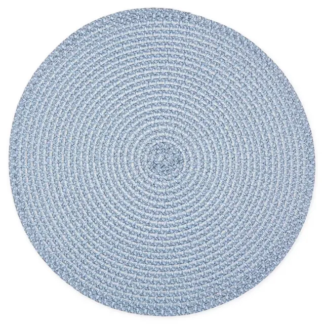 Simply Essential™ Round Braid Placemat in Navy