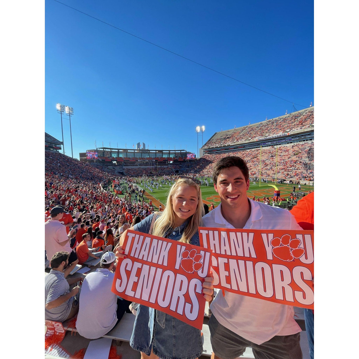Last Clemson game together as students