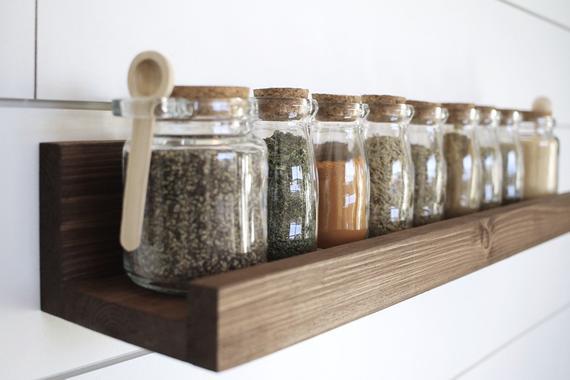 Rustic Wooden Spice Rack