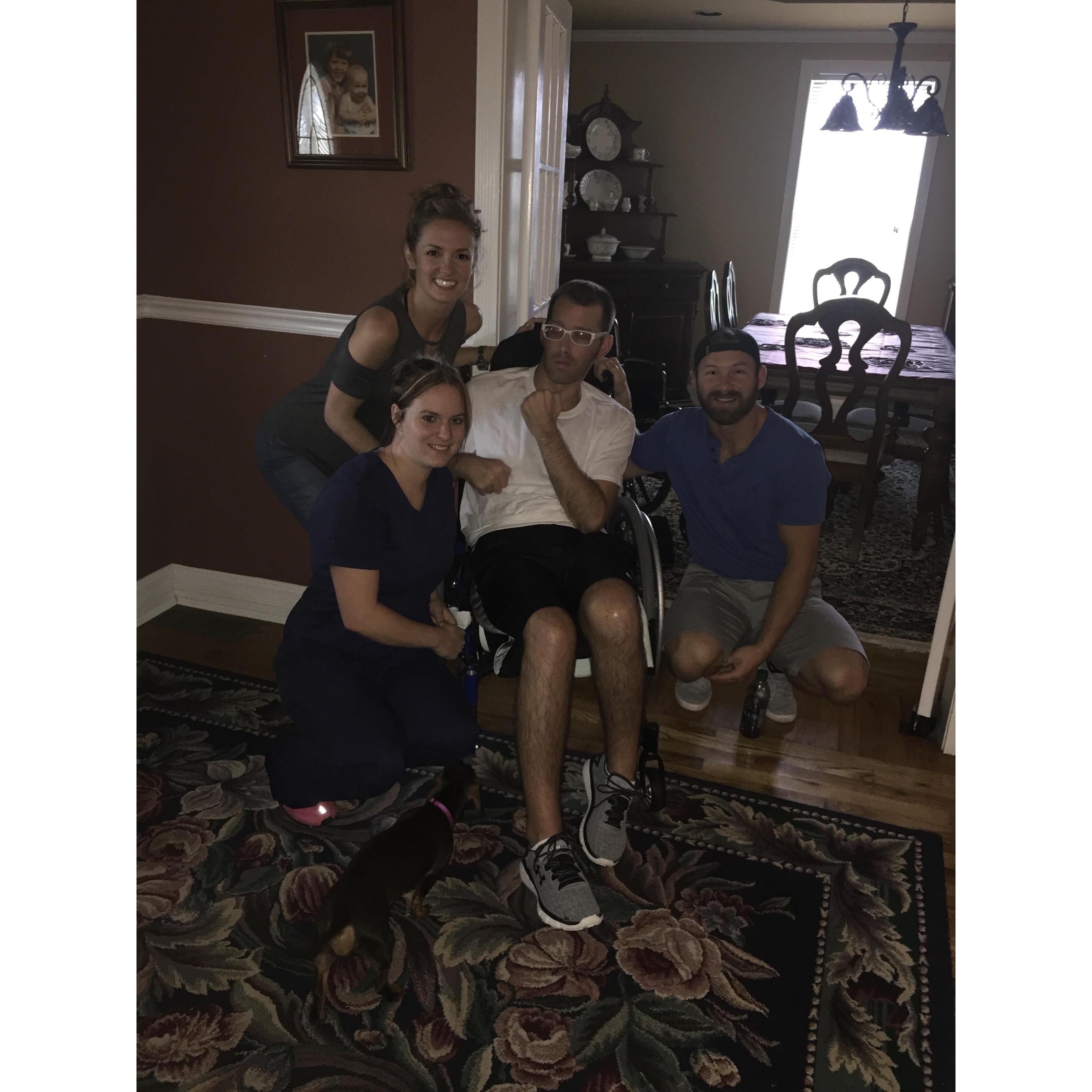 Visiting Casey's brother Wesley 2016.
