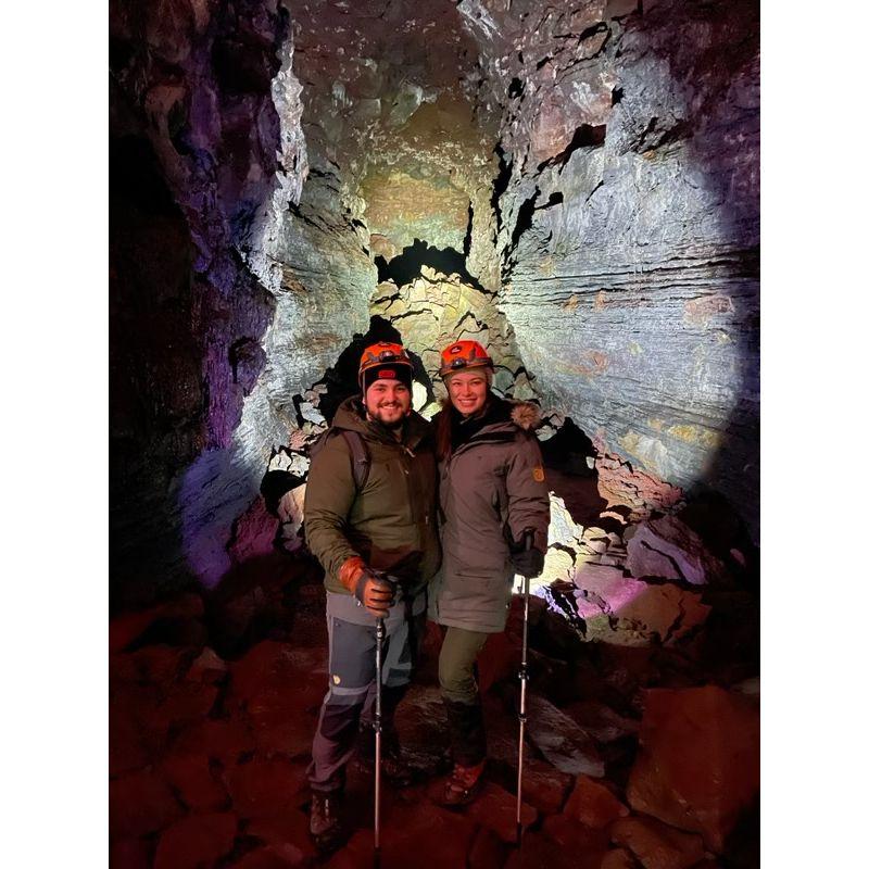 Lava cave in Iceland