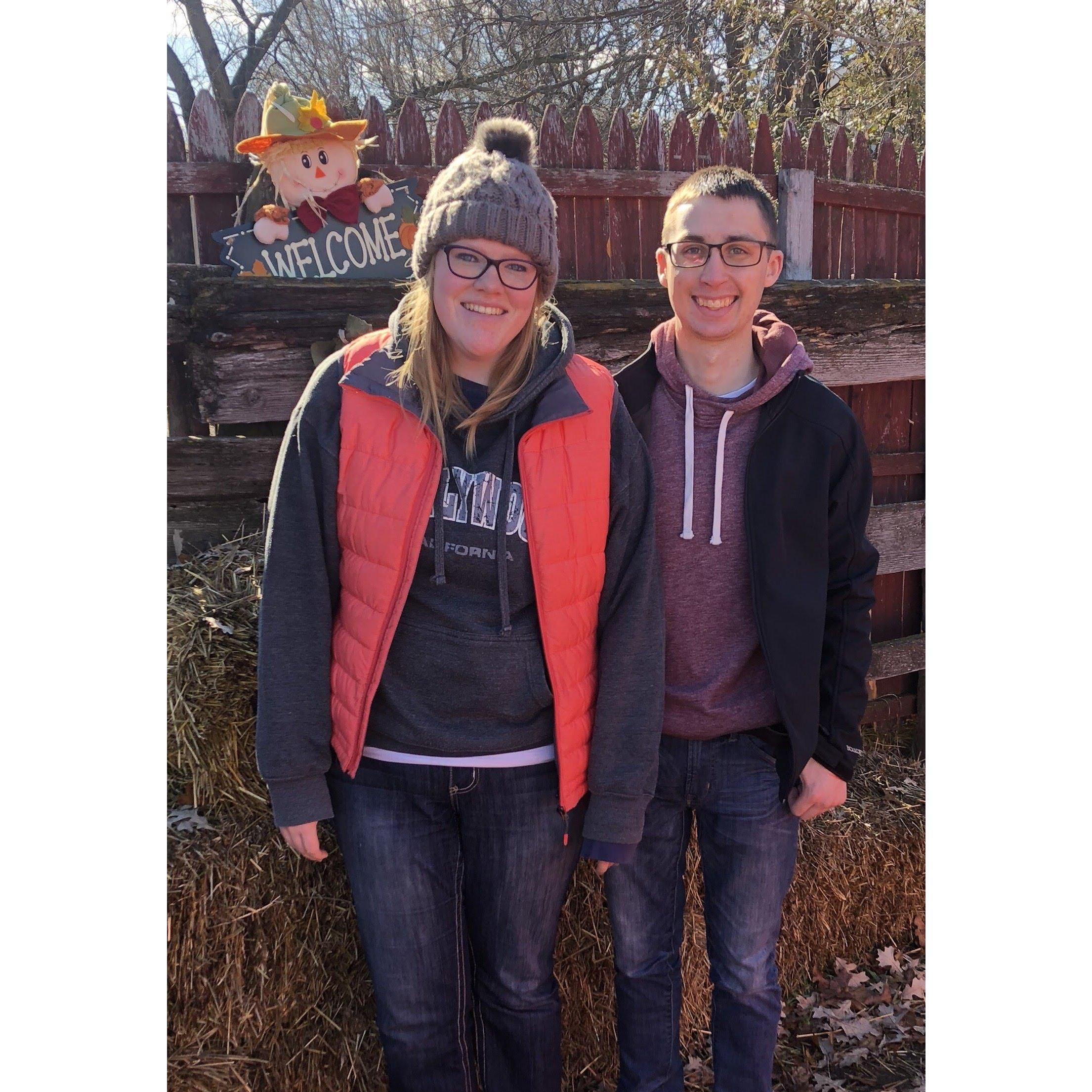 Our first Pumpkin Patch as a couple and Riley's first ever!