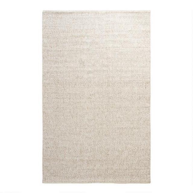 Ivory Tonal Sweater Wool Emilie Area Rug