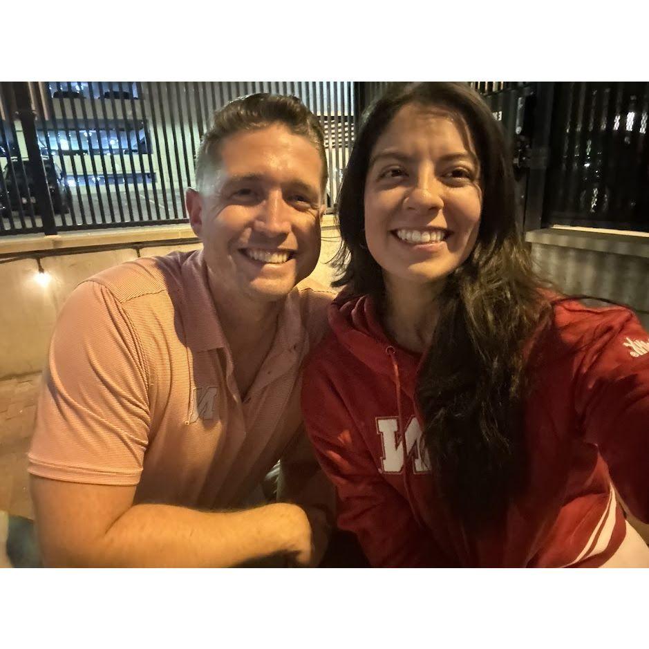 Trav took Karla to Nebraska for her first Huskers game. Trav scored REALLY good tickets at the last minute. It was so fun! (September 2024)
