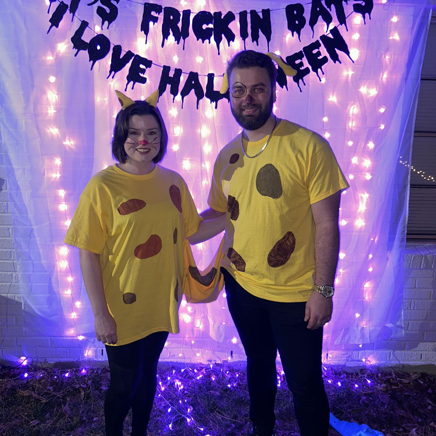 Our first Halloween dressed as Cat-Dog