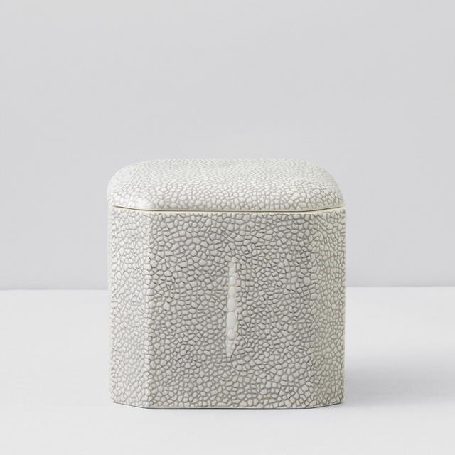 Kassatex Shagreen Cotton Ball Jar