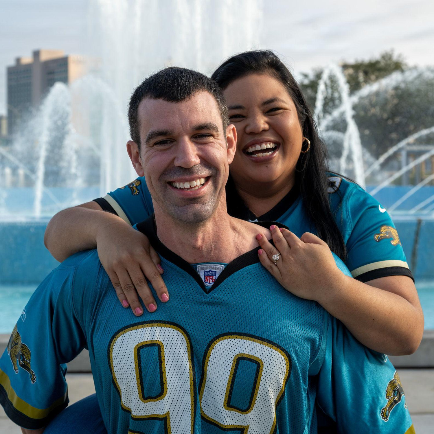 Fun times during our engagement phot shoot