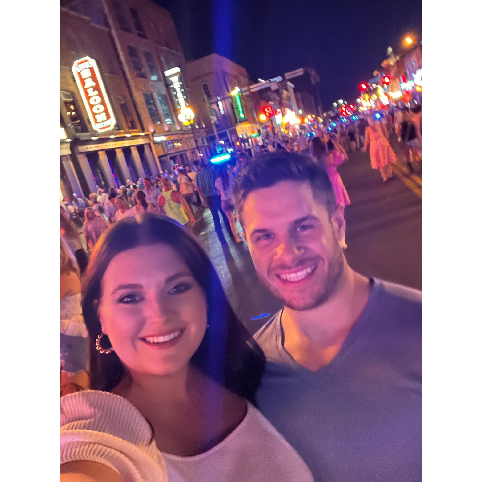 Flight #2 - July 2023: We flew and met in Nashville for a night before exploring more of TN that weekend.