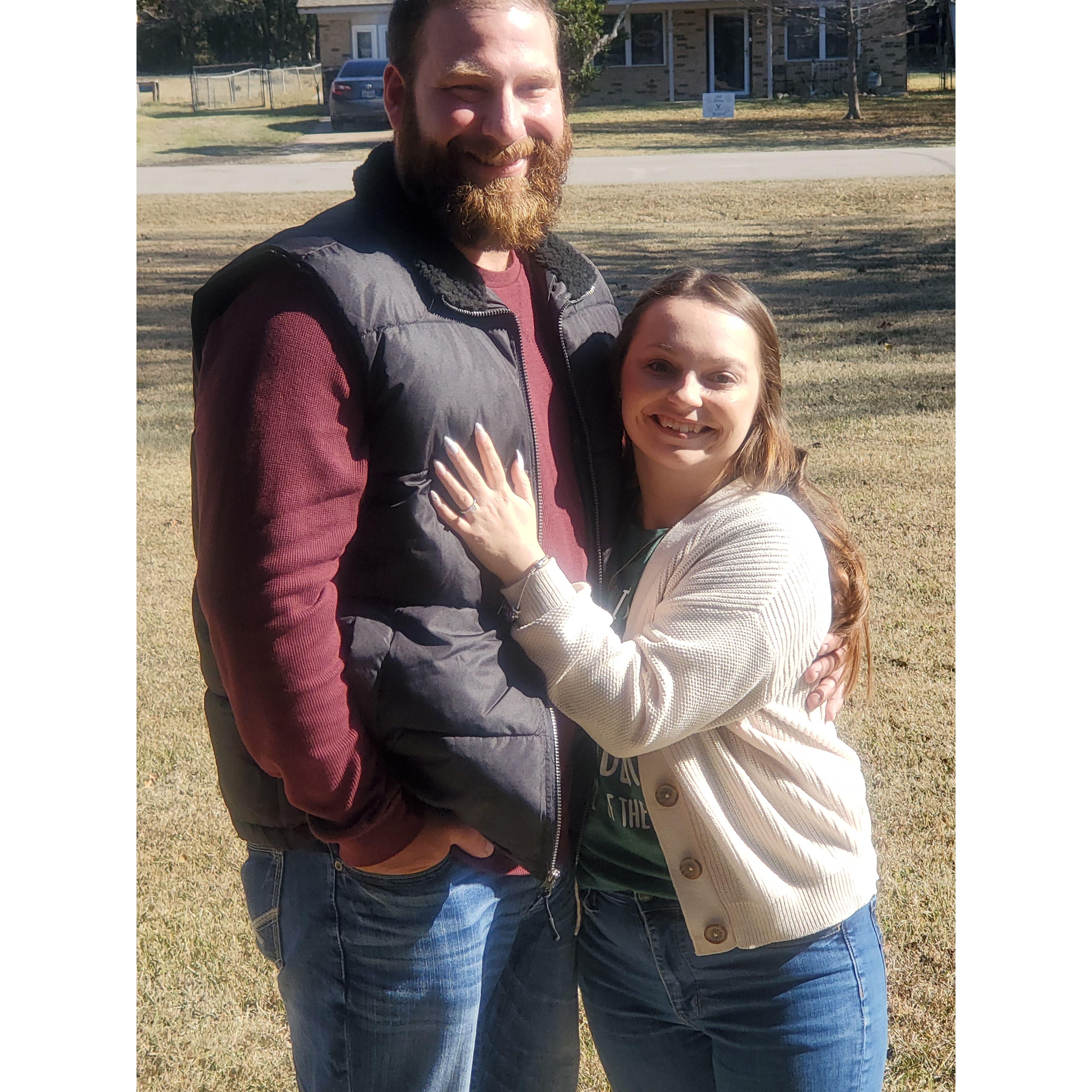 The day he proposed!