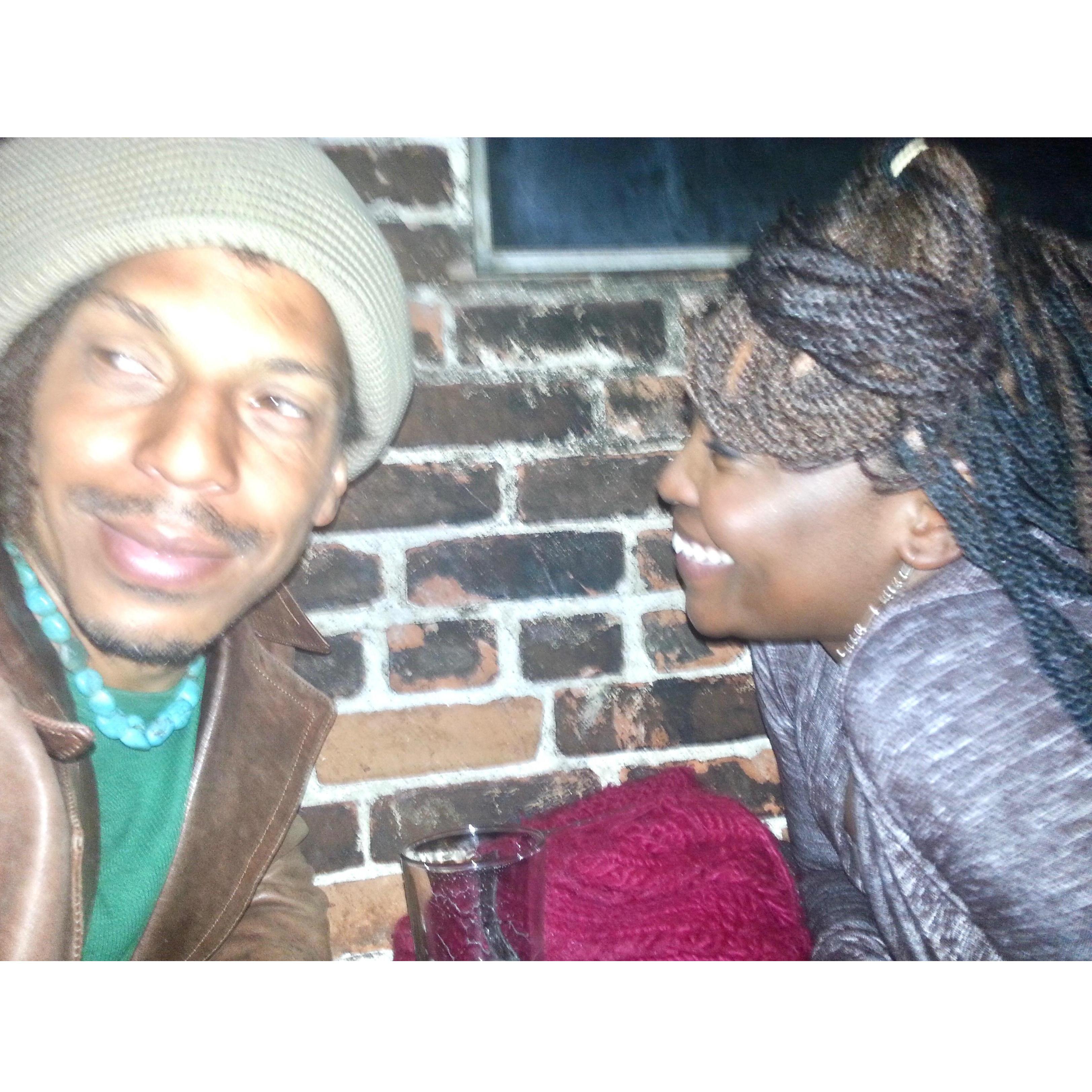 One of our early date nights at the York Bar